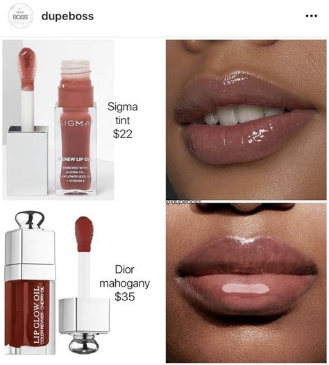 knockoff dior lip oil|Dior mahogany lip glow dupe.